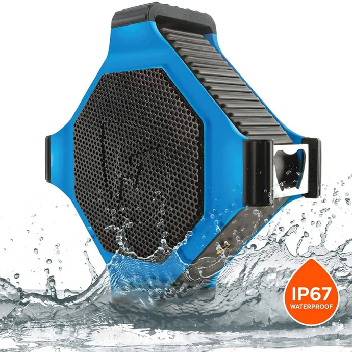 ECOXGEAR EcoEdge Bluetooth & Aux Waterproof Speaker - Blue or Black